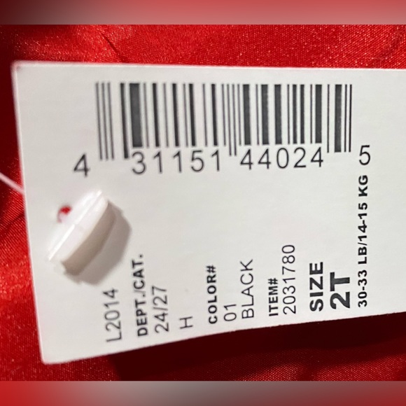 NWT Dressy Floral Dress - Black 2T - The Children’s Place Dress - with bow - Picture 6 of 6